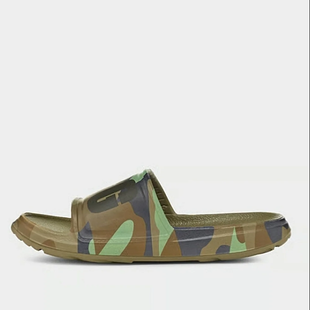 New w/Box UGG Wilcox Men's Camo Logo Slides Size 14